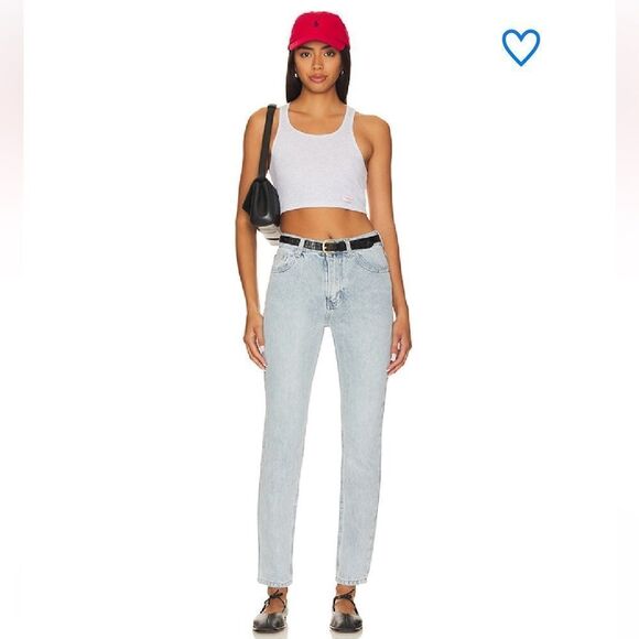 NWT superdown bailee butt slit jeans high rise slim skinny blue Revolve 23 - Picture 2 of 16